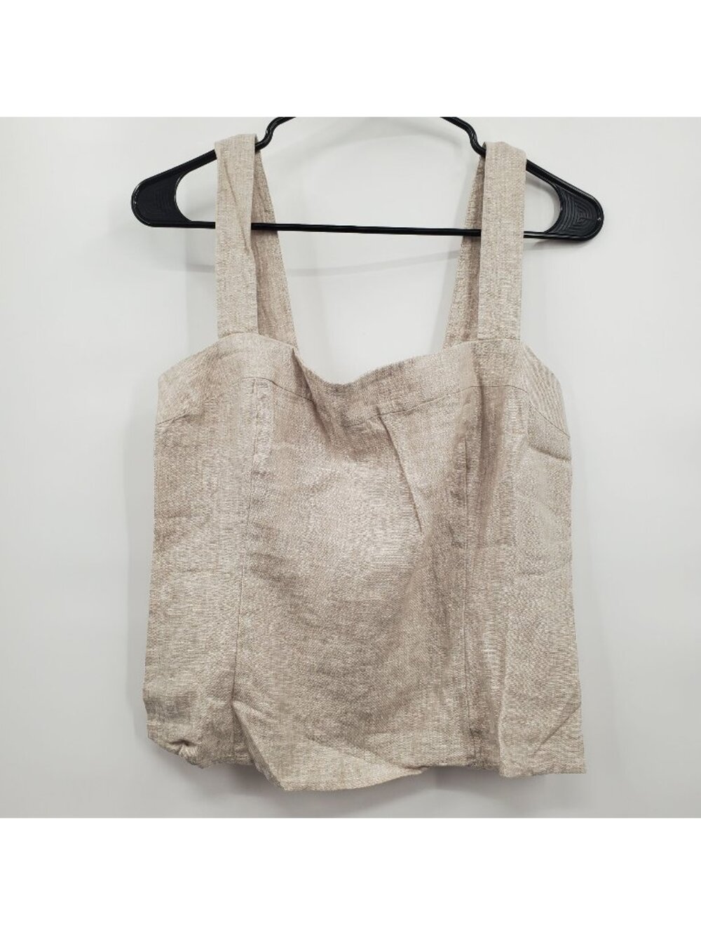 Quince 100% European Linen Fitted Tank Top Women Size Large NWT Flax Lightweight